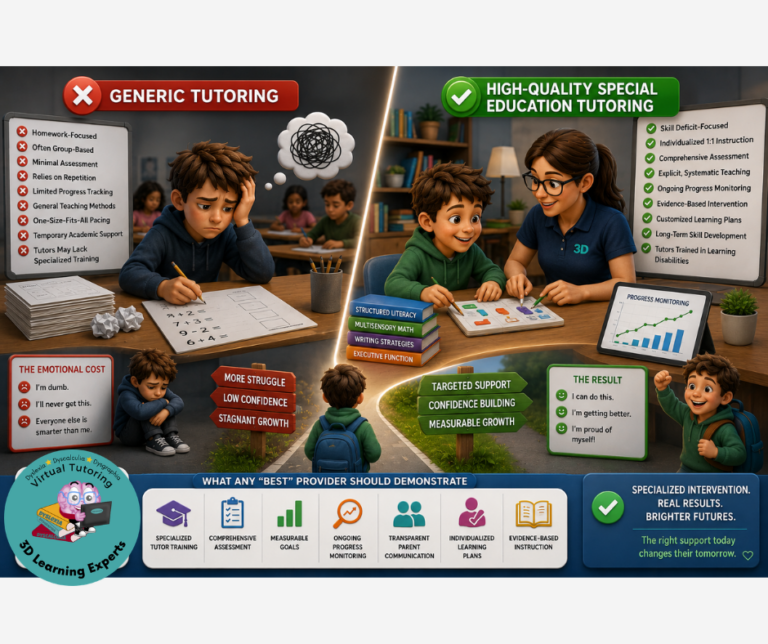 What Separates High-Quality Special Education Tutoring From Generic Tutoring
