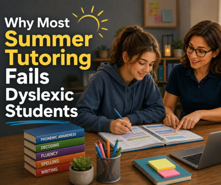 Why Most Summer Tutoring Fails Dyslexic Students