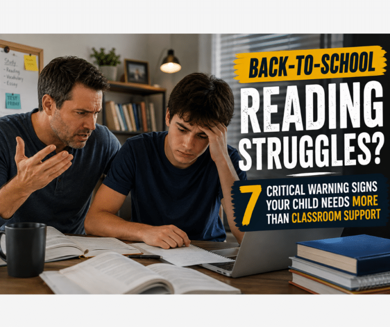 Back-to-school reading struggles and warning signs a child may need reading intervention